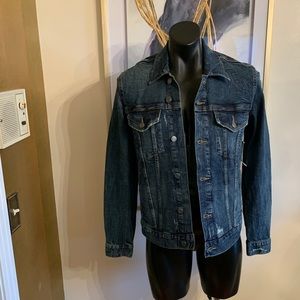 NWT OLD NAVY MEN’S DISTRESSED DENIM JACKET